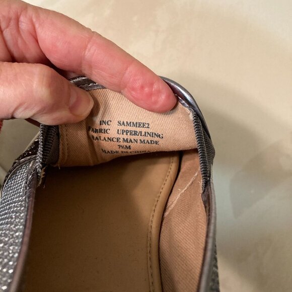 International Concepts‎ Sammee2, Size 7.5, Silver Studded Slip On Sneaker Loafer - Picture 8 of 10